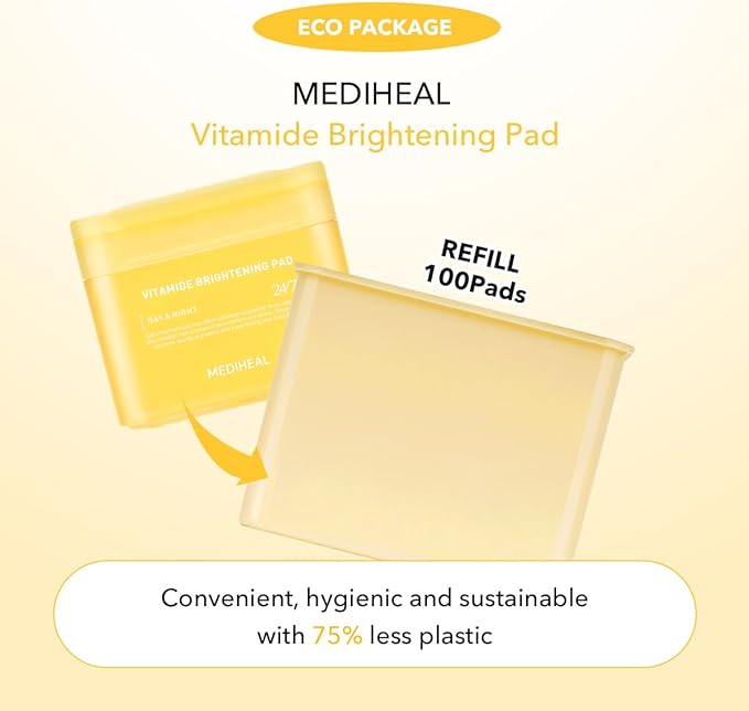 [MEDIHEAL] Vitamide Brightening Pad (100 Pads) - Refill