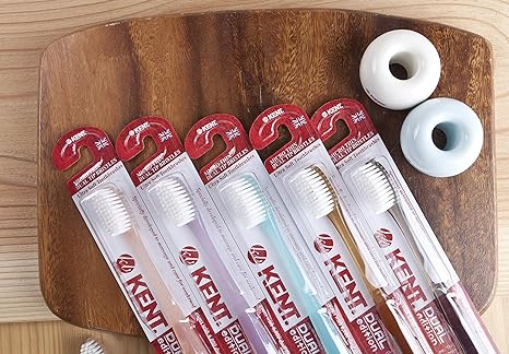 [Kent] Dual Finest Soft Toothbrushes (Pack of 5)