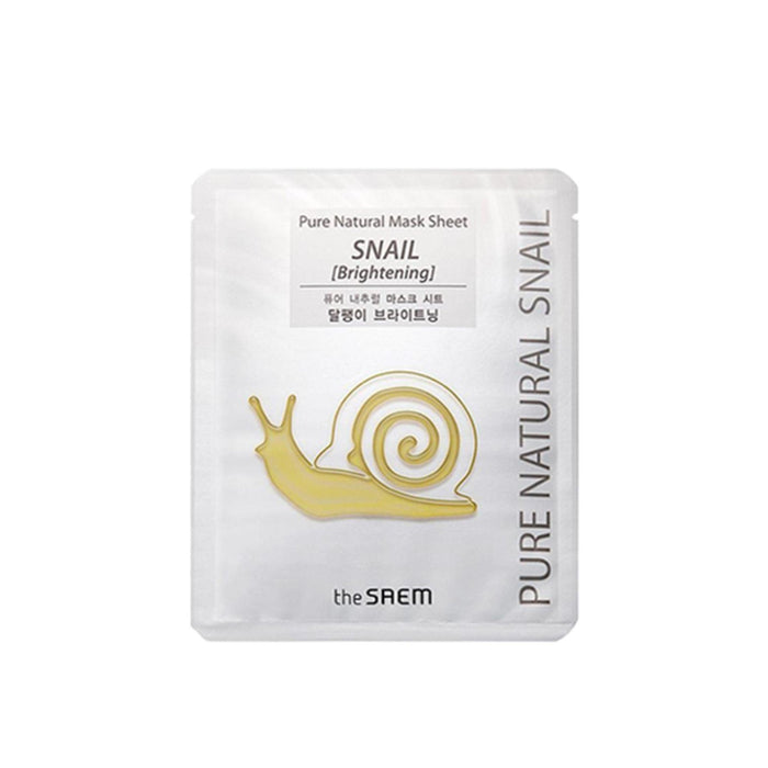 [the SAEM] Pure Natural Mask Sheet (Snail Brightening) 20ml