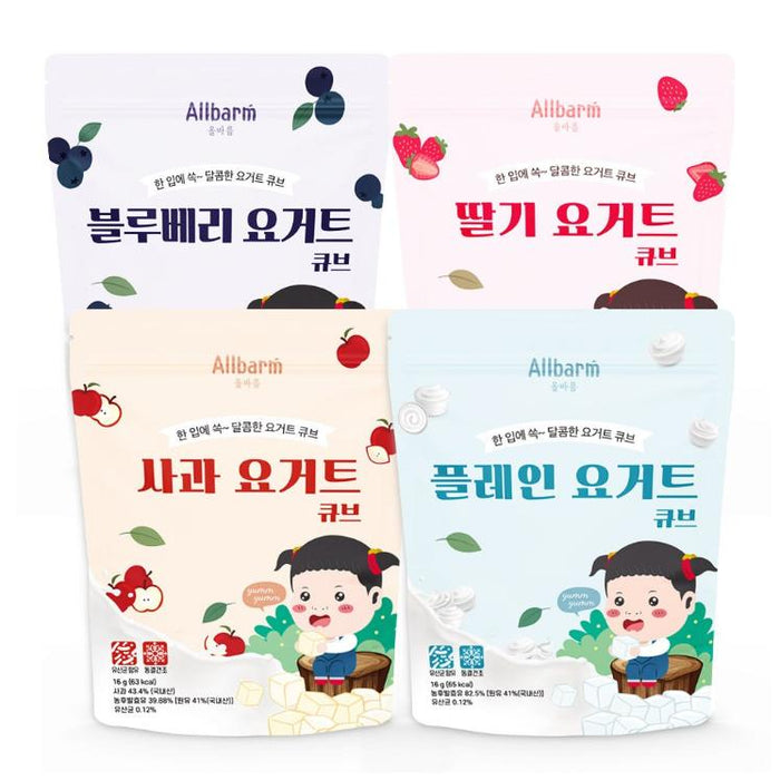 [ALLBARM] Freeze Drying Yogurt Cube 16g 4 Flavors (3pcs)