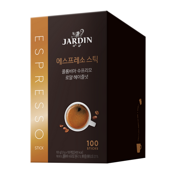 [JARDIN] Espresso Stick Colombia Supremo Royal Hazelnut 100 sticks