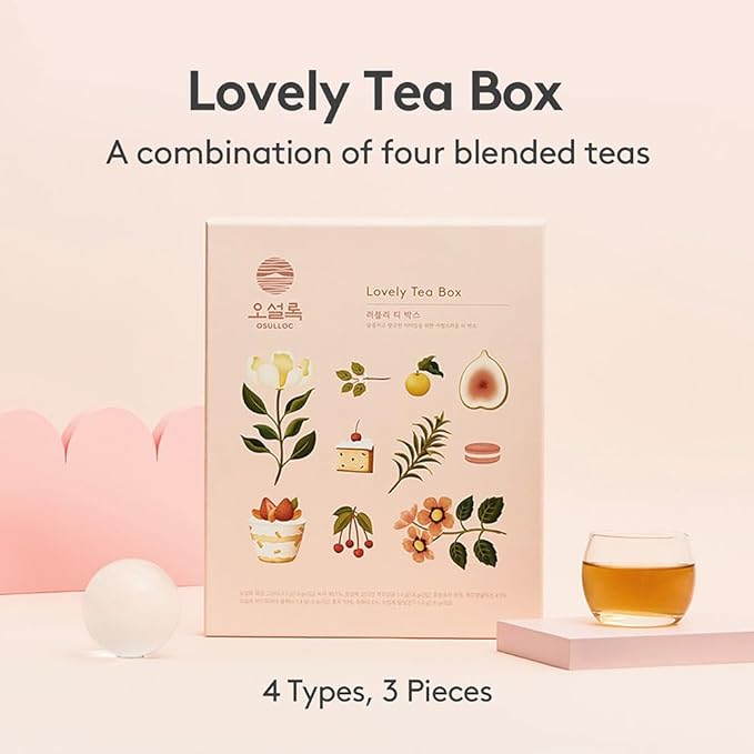 [Osulloc] Lovely Tea Box 4types 3pcs