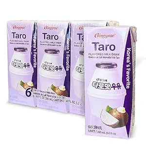[Binggrae] Taro Flavored Milk 6.80 Fl Oz (Pack of 24)