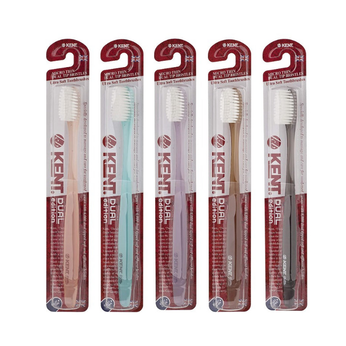 [KENT] Dual Finest Soft Toothbrushes (Pack of 5)