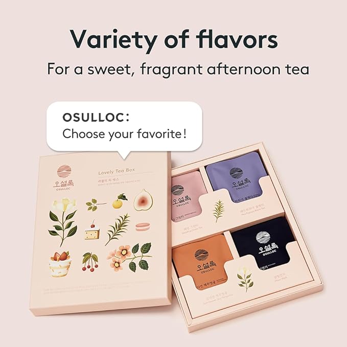 [Osulloc] Lovely Tea Box 4types 3pcs