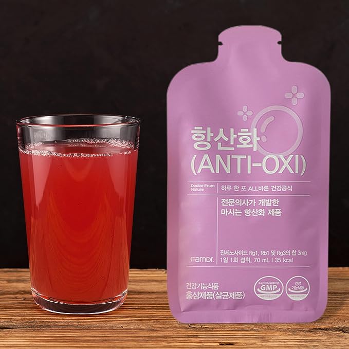[FAMDR.]  ANTI-OXI Antioxidants, On-The-Go Pouch Packaging(70mL x 10 Pouches)