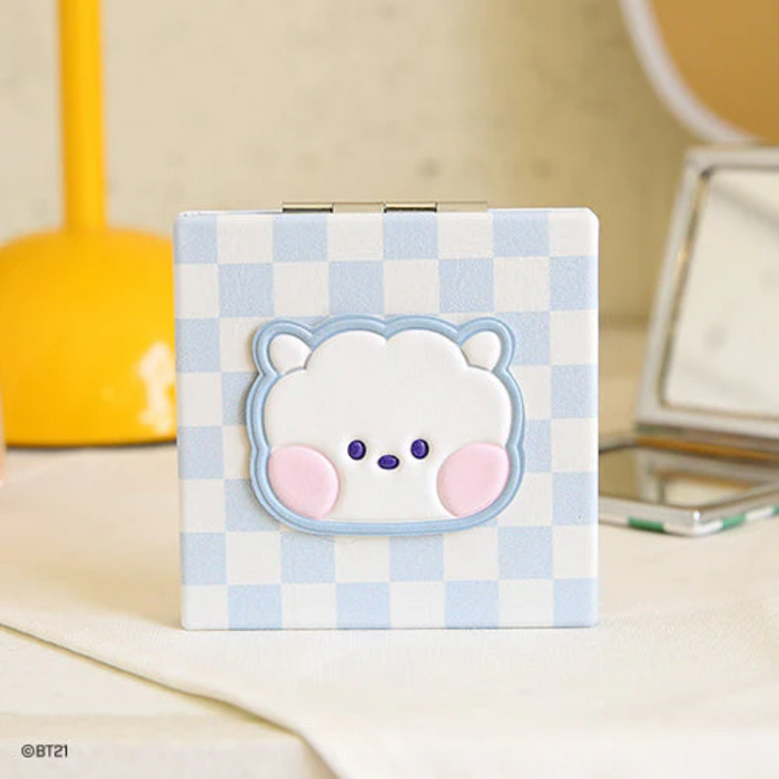 [BT21] Minini Leather Patch Mirror