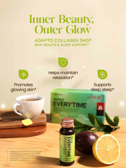 [JungKwanJang] Adapto Collagen Skin Health & Sleep Support - 10 Bottles