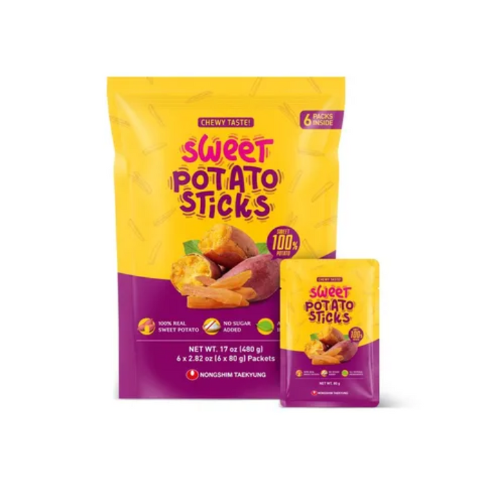 [Nongshim] Sweet Potato Sticks 80g*6 Pack