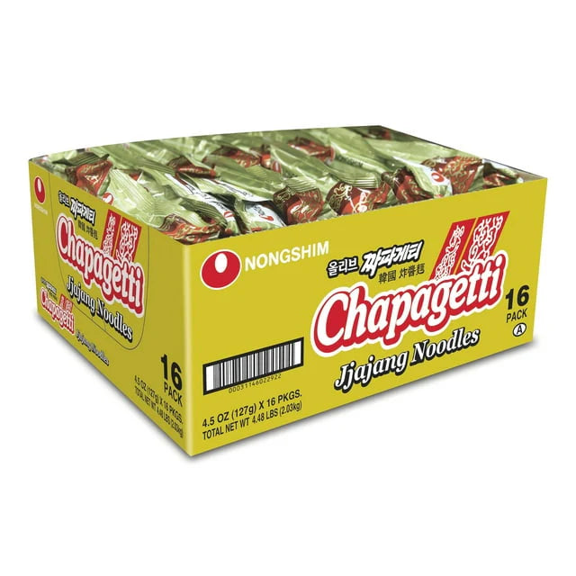 [Nongshim] Chapagetti Jjajang Noodles 4.5 Oz(16 Pack)