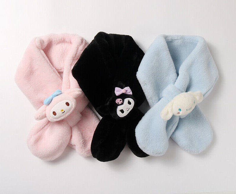 [SANRIO] Plush Pin Scarf