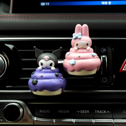 Athentic Sanrio Big Face Car Air freshener Diffuser Hello  Kitty,Kuromi,keroppi