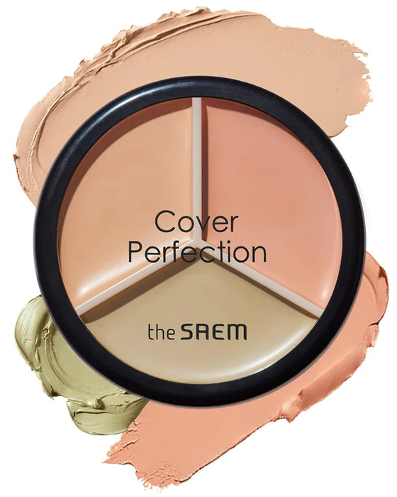 [THE SAEM] Cover Perfection Triple Pot Concealer 01 Correct Beige - LEE JUNHO Photocard Set