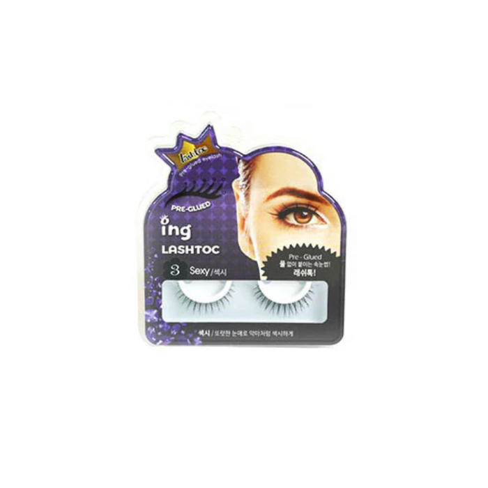 [LashToc] Pre-Glued Reusable Eyelash 1pcs/3pcs