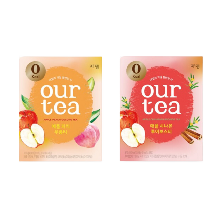 [JARDIN] Apple Peach Oolong 8p+ Apple Cinnamon Rooibos 8p Set