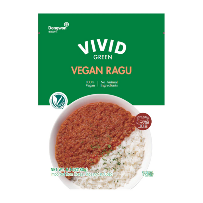 [Dongwon] Vivid Green Vegan Ragu 180g x 3 Pack