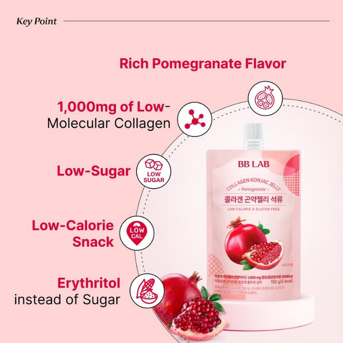 [Nutrione] BB LAB Collagen Konjac Jelly Pomegranate 150g*10 Packs