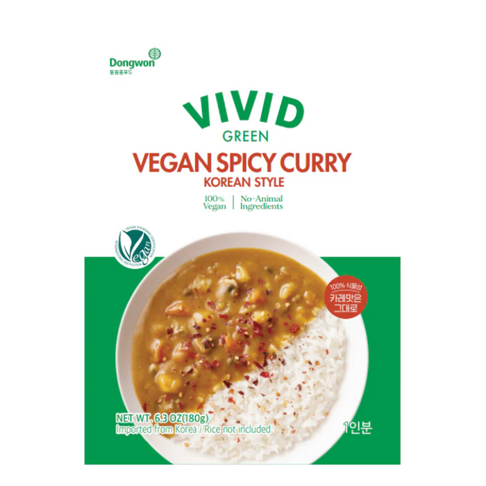 [Dongwon] Vivid Green Vegan Spicy Curry 180g * 3 Pack