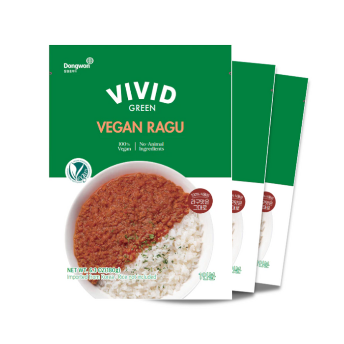 [Dongwon] Vivid Green Vegan Ragu 180g x 3 Pack