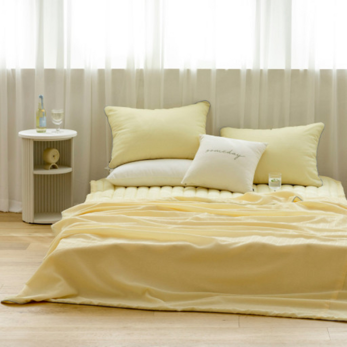 [SSUEIM] Creamy Bamboo Seersucker Summer Bedding S/Q 4 Colors