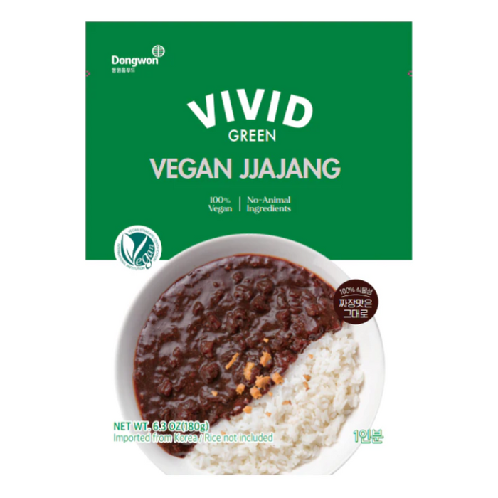 [Dongwon] Vivid Green Vegan Jjajang 180g x 3 Pack