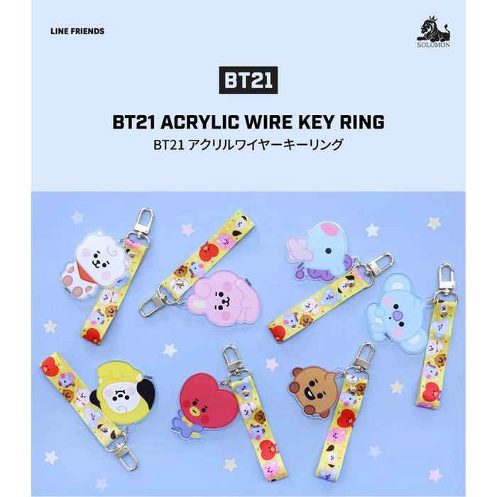 [BT21] Acrylic Wire Key Ring