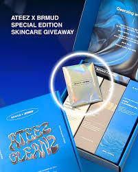 [BRMUD]  ATEEZ Mud Care 3 types (Mud Mask, Pack to Foam Cleanser, Cleansing oil) + Photocard Set