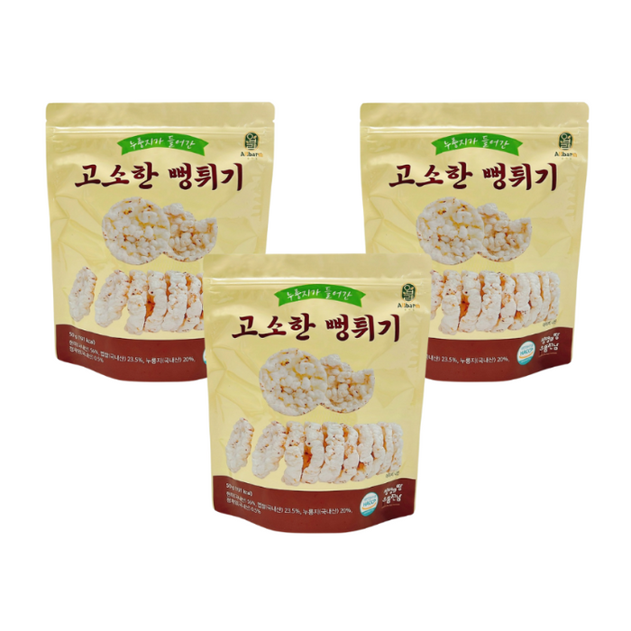 [ALLBARM] Puffed Rice Snack - Salty (3pcs)