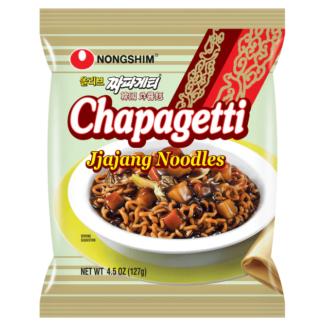 [Nongshim] Chapagetti Jjajang Noodles 4.5 Oz(16 Pack)