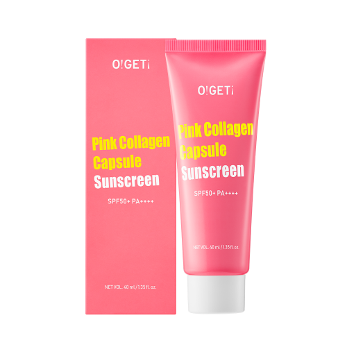 [O!GETi] Pink Collagen Capsule Sunscreen 40ml