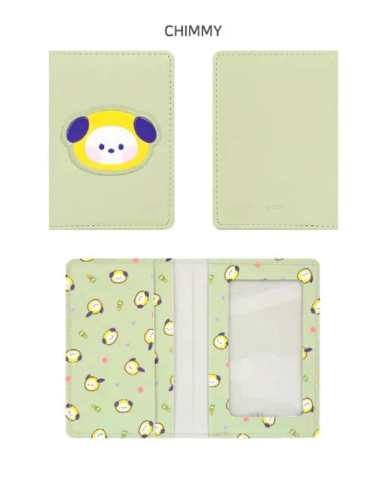 [BT21] Minini Leather Patch Card Case