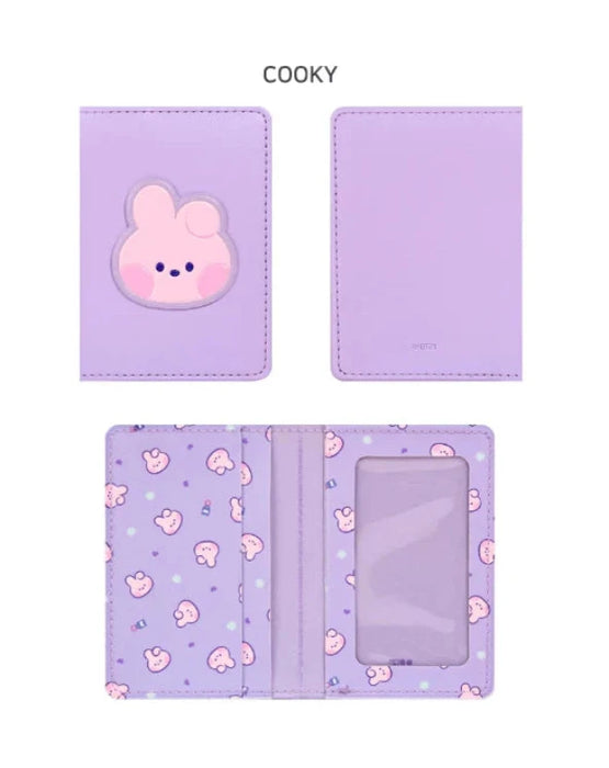 [BT21] Minini Leather Patch Card Case