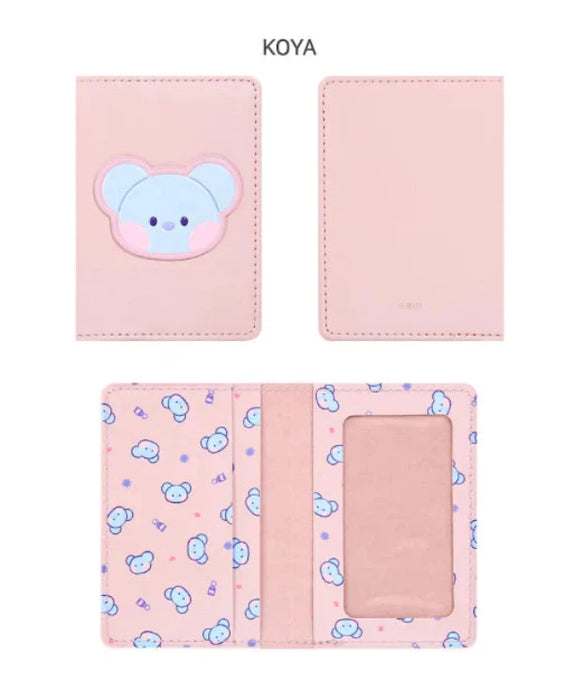 [BT21] Minini Leather Patch Card Case