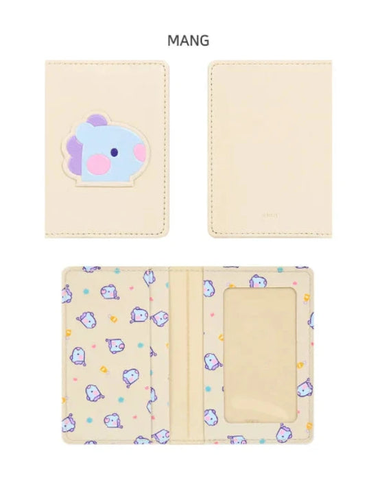 [BT21] Minini Leather Patch Card Case