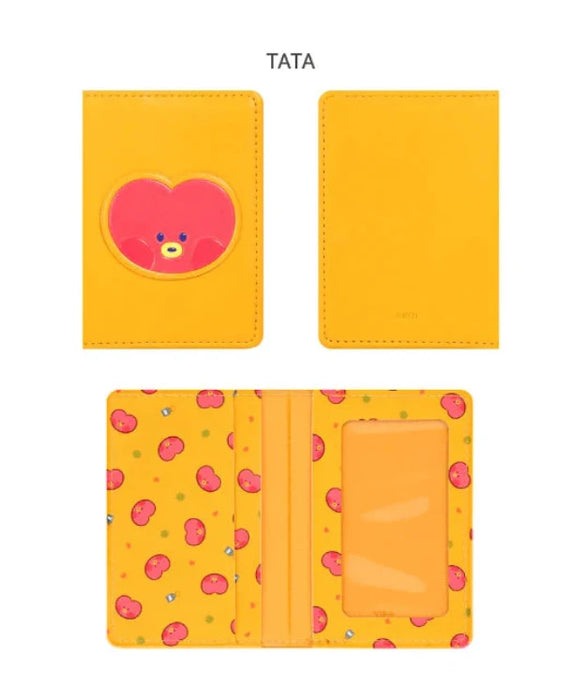 [BT21] Minini Leather Patch Card Case