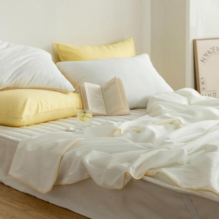 [SSUEIM] Creamy Bamboo Seersucker Summer Bedding S/Q 4 Colors