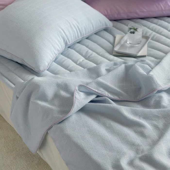 [SSUEIM] Creamy Bamboo Seersucker Summer Bedding S/Q 4 Colors