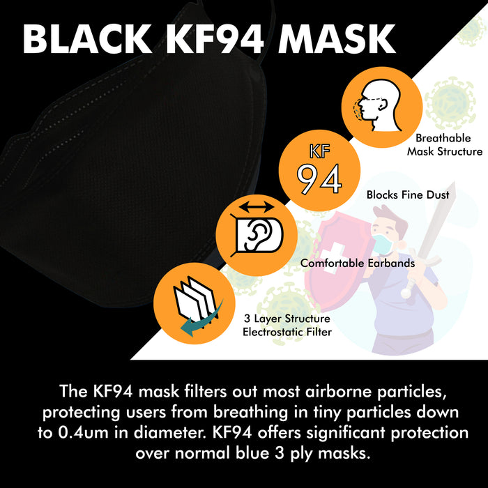 [MHCare] KF94 Adjustable Strap Large - Black