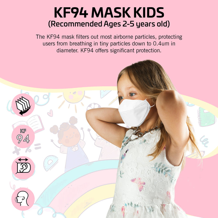 [The Bio] For Preschool Kids 'U&I' KF94 Adjustable(XXS-White)