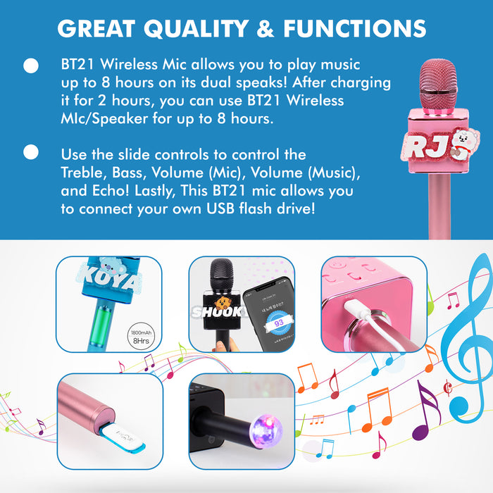 BT21] Official Bluetooth Microphone/Speaker — KollecteUSA