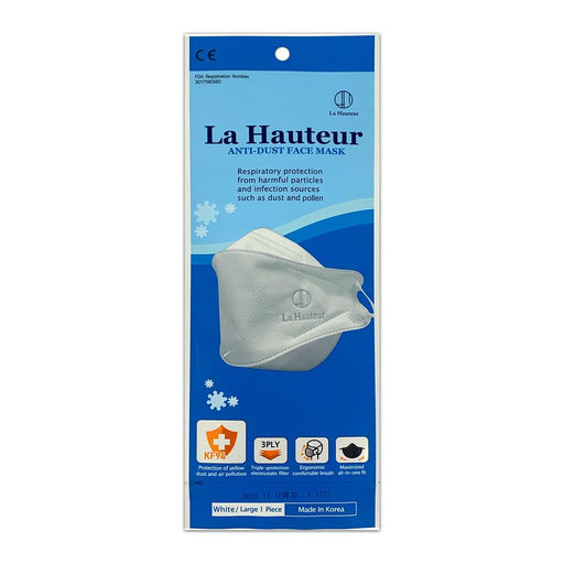 LA HAUTEUR KF94 Respirator Face Mask (Adult Size-White)