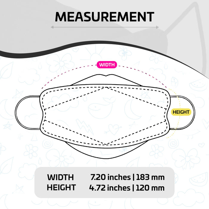 Evergreen KF94 Cleantop Adjustable Strap KIDS SMALL(White)-PN95