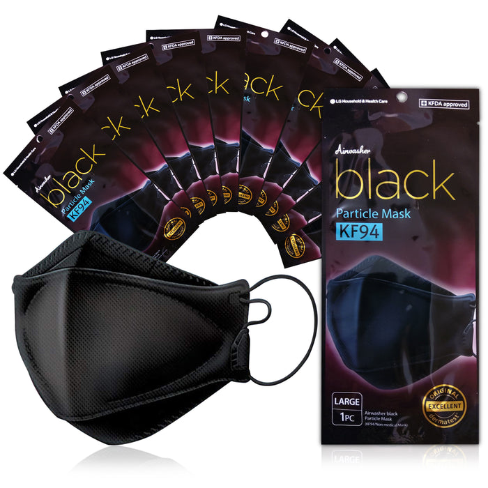 [LG] Airwasher KF94 Adjustable Adult Mask - Black