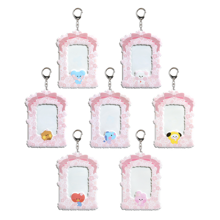 BT21] Minini Cherry Blossom Photocard Holder — KollecteUSA