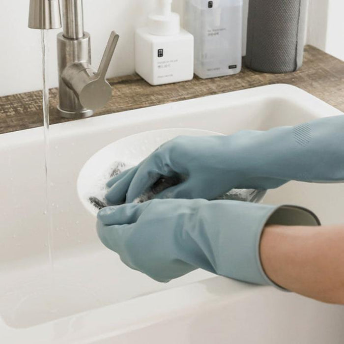 [Saengong] Dishwashing Rubber Gloves Made with Natural Latex 3 Pairs