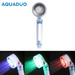 [Aquaduo] LED Filter High Pressure Water Handheld Showerhead