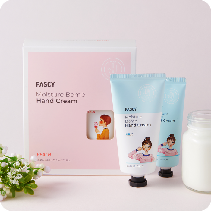 Mothers Day Gifts [Fascy] Moisture Bomb Hand Cream 40ml+80ml 3 types