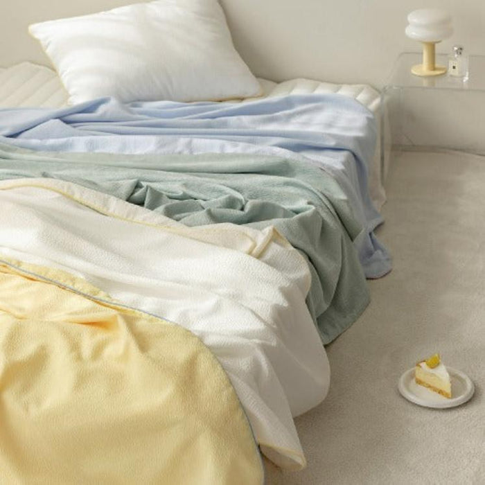 [SSUEIM] Creamy Bamboo Seersucker Summer Bedding S/Q 4 Colors