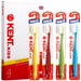 Kent Kids Finest Soft Toothbrush for Pack of 4 Plus Ceramic Stand